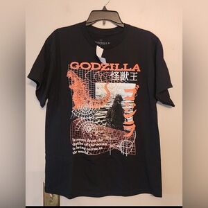 Godzilla T-Shirt It Comes From The Depths ... Ocean To Bring Terror World Large